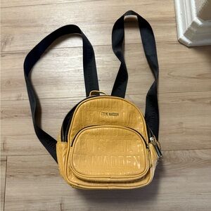 Steve Madden Mustard Mini Backpack